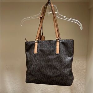 Michael Kors Brown and Tan Designer Tote Bag